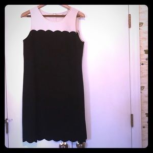 Scallop edge dress